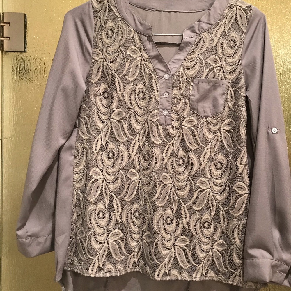 Gray blouse